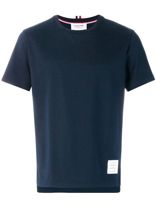 T-shirt con spacco laterale THOM BROWNE | MJS067A00042415